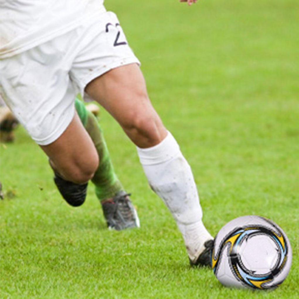 Official Size 5 Training Soccer Ball - Durable Machine-Stitched PVC Football