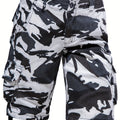 Men's Camo Cargo Shorts - Loose Fit, Comfortable Summer Shorts with Multiple Pockets, Woven Cotton Casual Pants