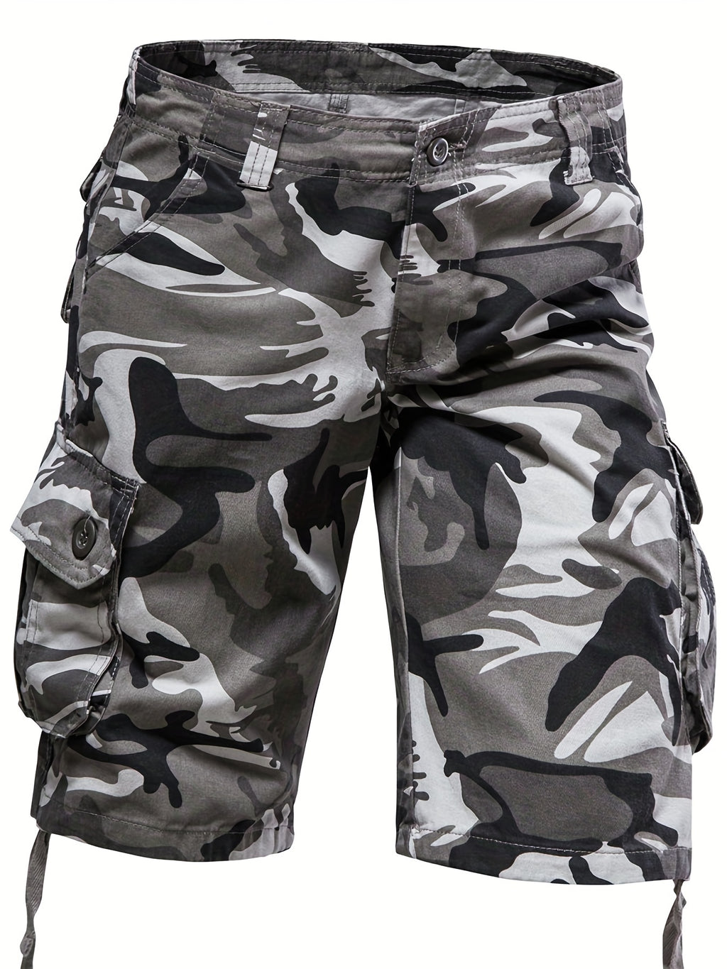 Men's Camo Cargo Shorts - Loose Fit, Comfortable Summer Shorts with Multiple Pockets, Woven Cotton Casual Pants