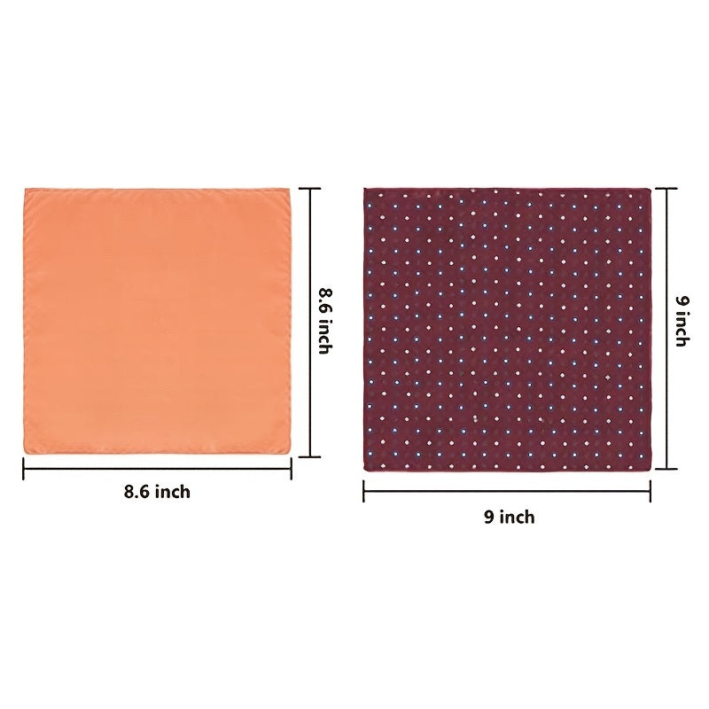 24 Pieces Soft Colored Mens Pocket Squares Assorted Handkerchiefs for Wedding Party, Ideal Choice for Gifts