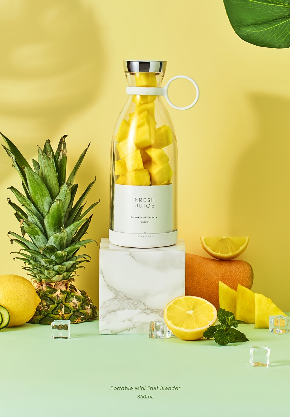 [Portable Fruit Blender] Wireless Mini Fruit Blender Juicer - 350ML Portable Electric, Perfect for On-the-Go!