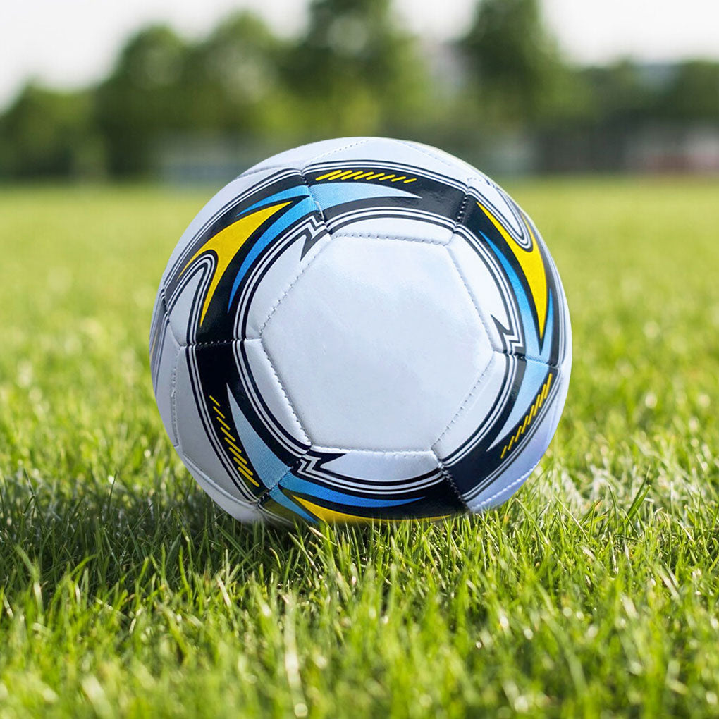 Official Size 5 Training Soccer Ball - Durable Machine-Stitched PVC Football