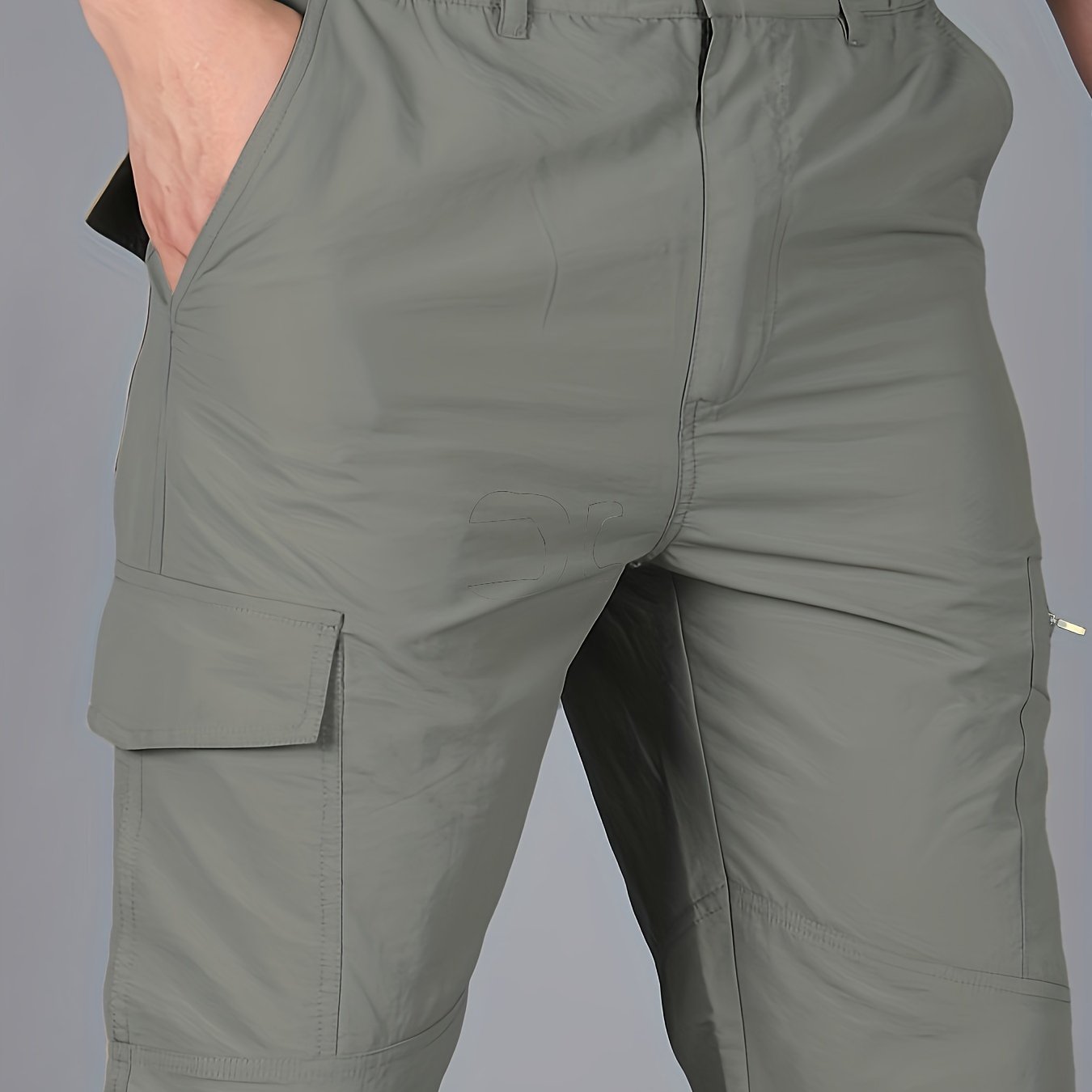 Men's Summer Trousers - Lightweight, Breathable, Ventilated Multi-Pocket Pants for Outdoor, Travel & Casual Wear