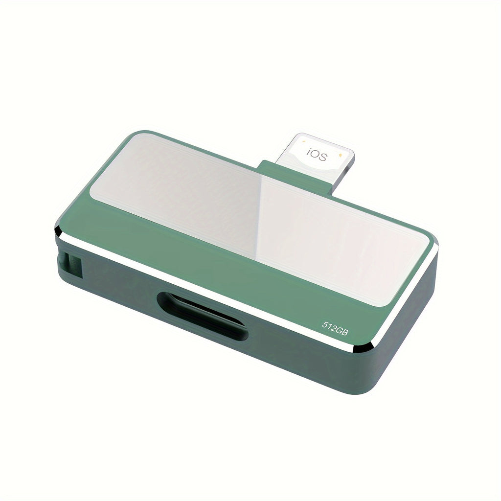 Flash Drive 512GB For I-Phone USB Thumb Drive Photo Stick External Data Storage Memory Stick Compatible I-Phone Android USB C Pad Pro Tablets Mac Computers 512GB Green - trendingshoping.com