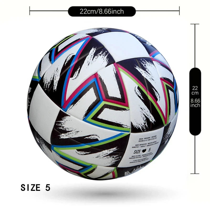 League Soccer Ball - Seamless Bonded Size 5 Match Football
