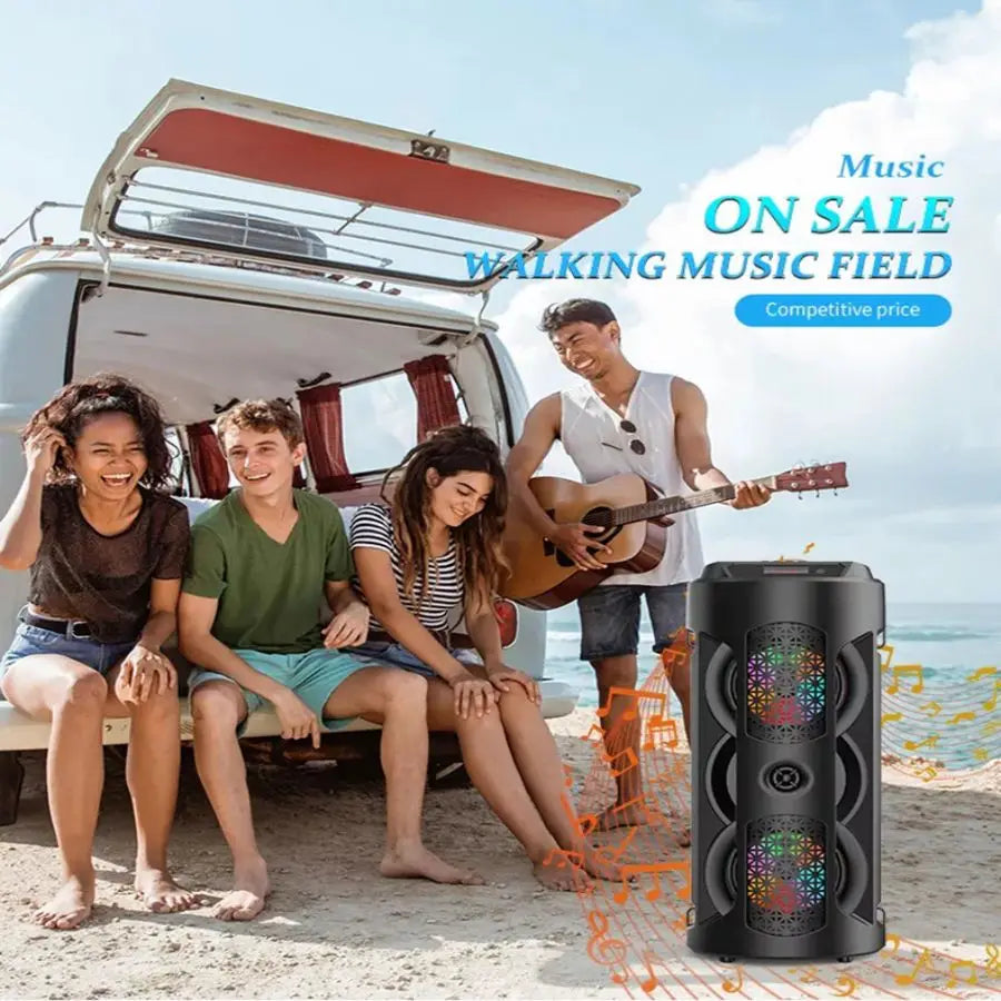 Caixa Som Bluetooth Torre Portátil 20W Fm Mp3 Usb Sd Microfone - trendingshoping.com