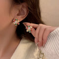 Snowman Bowknot Earring Jewelry