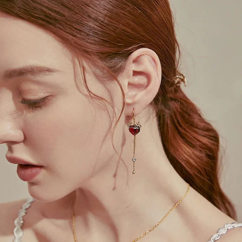 Snowman Bowknot Earring Jewelry