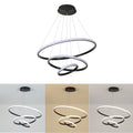 3 Ring Pendant Lights, Modern Circular Dimmable Hanging Lamp  Adjustable Ceiling Light for Kitchen Dining Living Room - trendingshoping.com