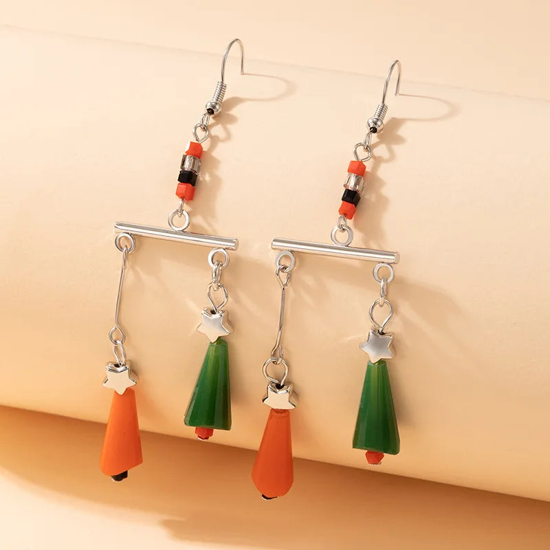 Snowman Bowknot Earring Jewelry