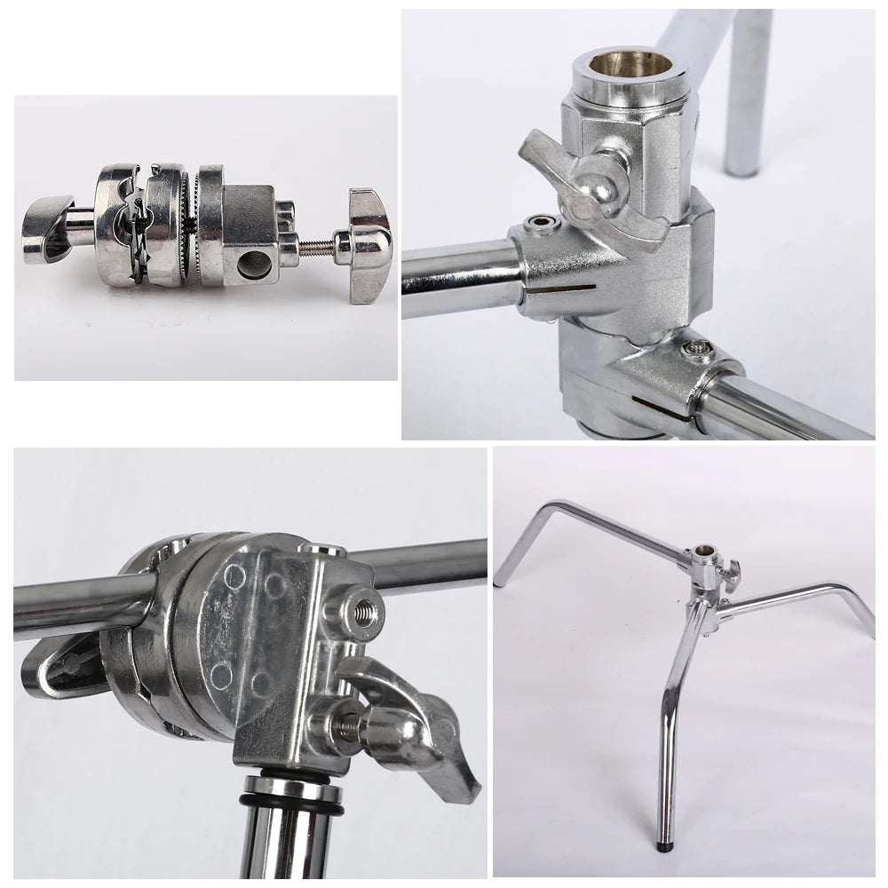 Photography Light Stand C-Stand Adjustable Metal Tripod for Studio Softbox