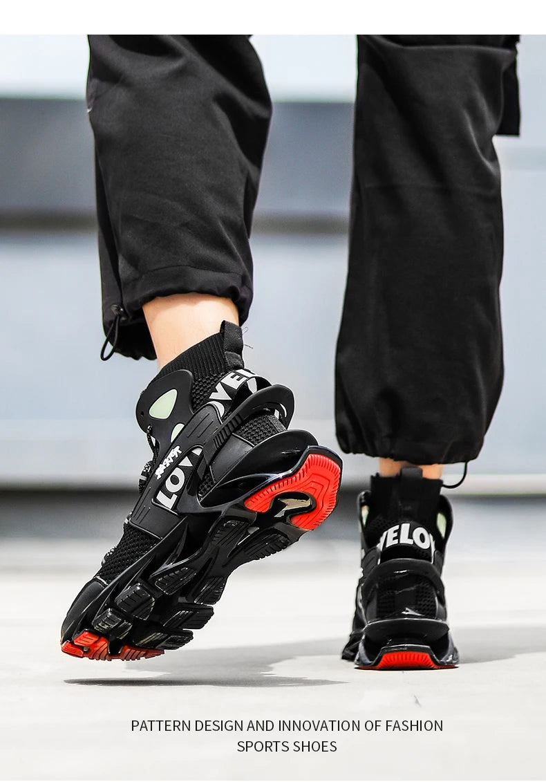 Elite Racer Series - Luxury Breathable Performance Sneakers - Men's Urban Fashion Trainer - SKU-CODE