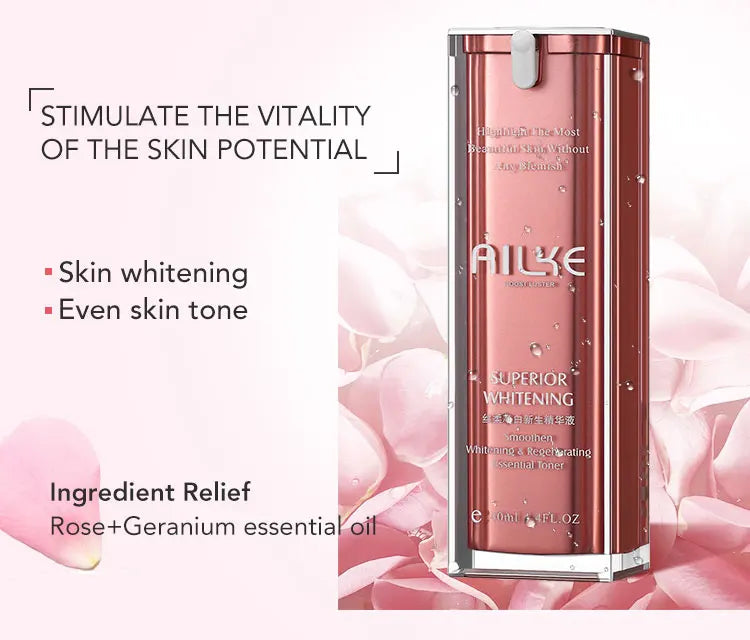 AILKE Face & Body Brightening Serum – Spot Care with Rose & Geranium