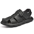 Men's Genuine Leather Sandals: Classic Summer Outdoor Footwear