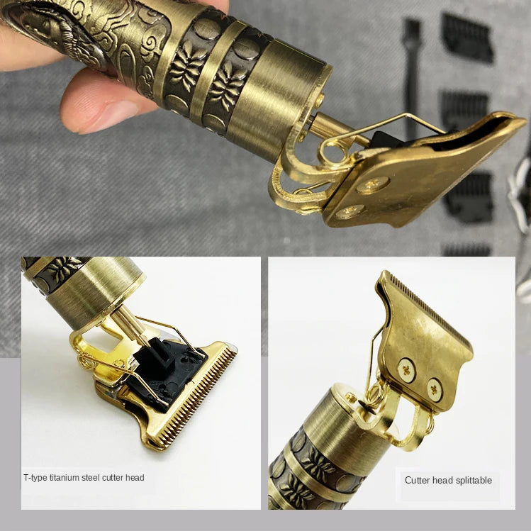 T9 Hair Clipper Repair Beard Shaving Body Hair Trimmer Clippers Electric Machine Men Haircut Machine 0mm Barber Shaver - trendingshoping.com