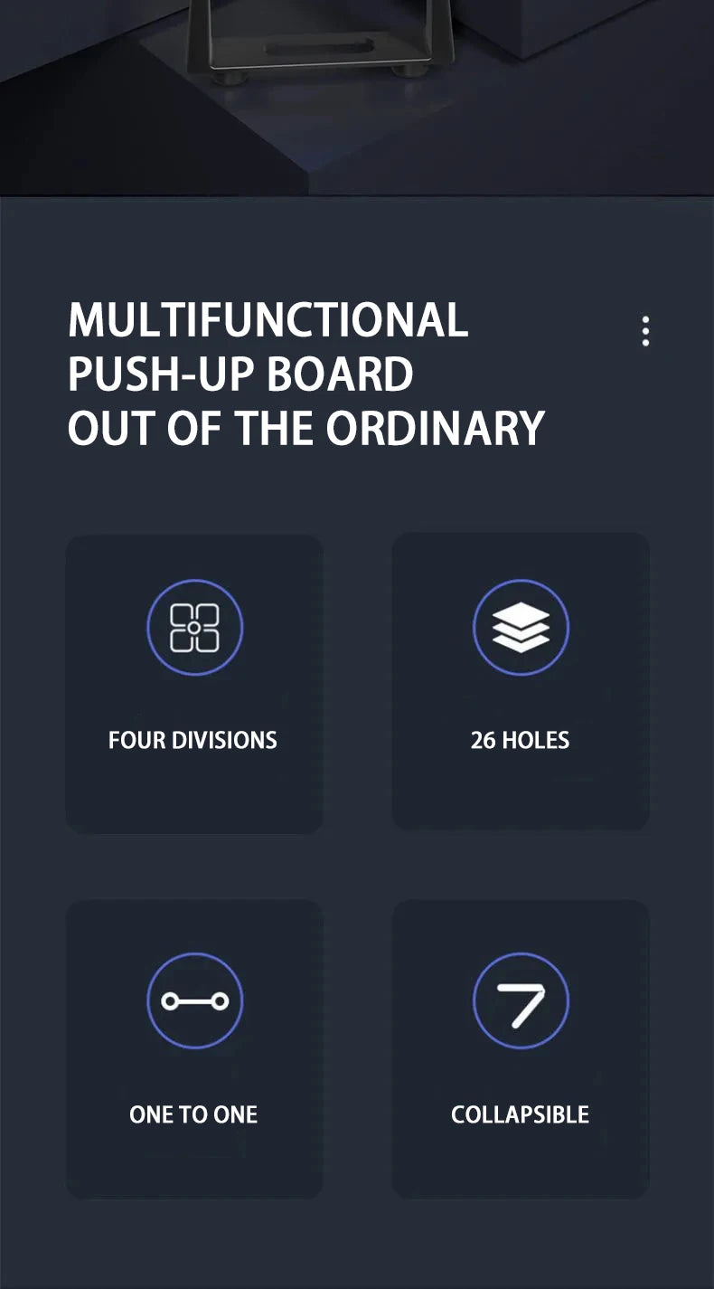 Portable Push Up Board Set Foldable Multifunction Fitness Equipment For Chest Abdomen Arms Back Training