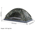 Tomshoo Ultralight Camping Tent For 1 To 2 Person Single Layer Portable Hiking Tent With Anti UV UPF 30 For Outdoor Beach Fishing