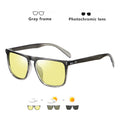 Rivet Square Photochromic Sunglasses Polarized Driving Glasses Men Women