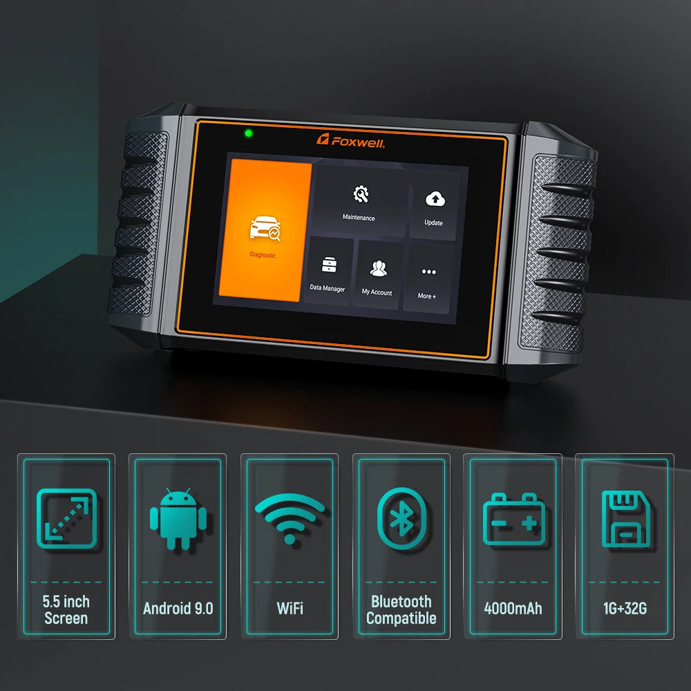 FOXWELL NT726 OBD2 Scanner All System Bidirectional Scan Tools Code Reader 12 Reset DPF TPMS SAS OBD 2 Car Diagnostic Scan Tool - trendingshoping.com