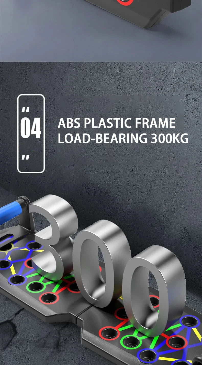 Portable Push Up Board Set Foldable Multifunction Fitness Equipment For Chest Abdomen Arms Back Training