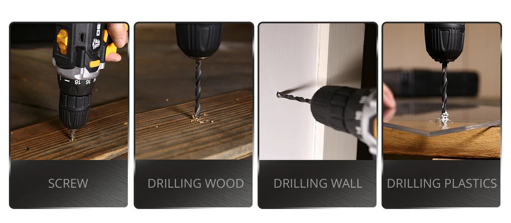 DEKO Cordless Drill 2 Speed Electric Screwdriver with Lithium Battery