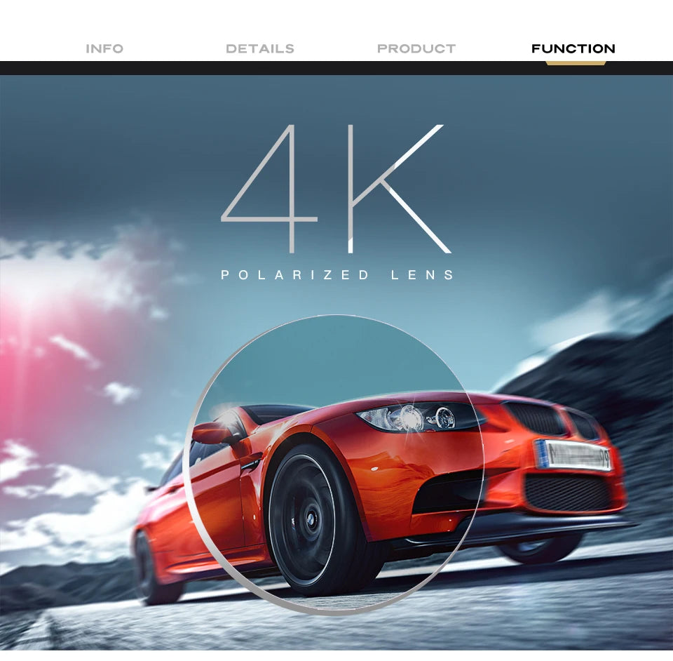 Rivet Square Photochromic Sunglasses Polarized Driving Glasses Men Women