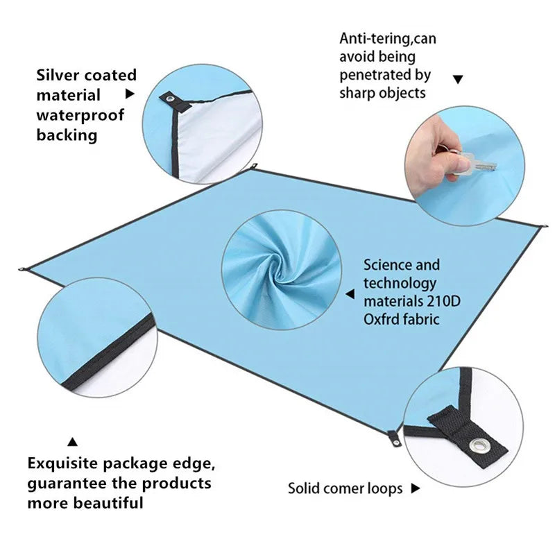 Solar Outdoor Camping Light 10 Meter String Light RGB LED Tent Atmosphere Light With Hook