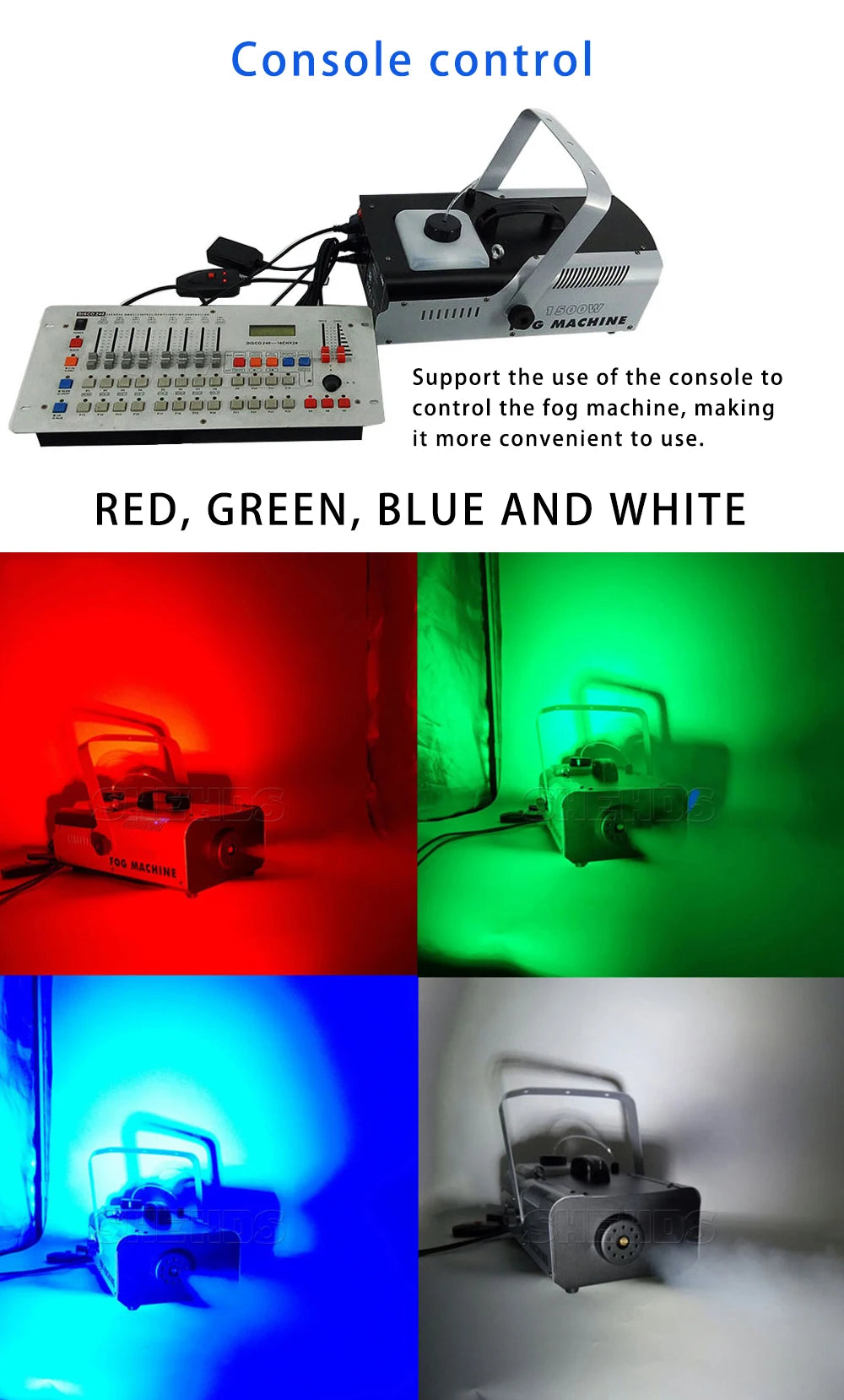 SHEHDS  1500W&1500W with DMX512 Smoke Machine for Concert Wedding DJ Fog Machine - trendingshoping.com