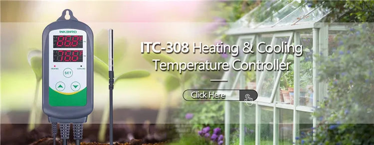 INKBIRD ITC-308 Heating and Cooling Dual Relay Temperature Controller, Carboy, Fermenter, Greenhouse Terrarium Temp. Control - trendingshoping.com