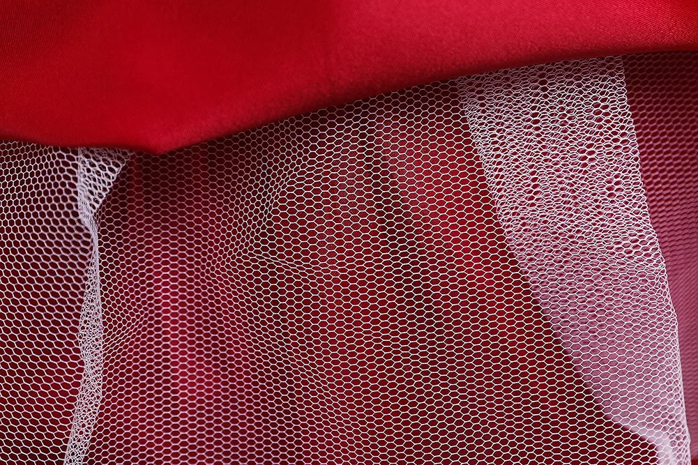 Princess Mesh Dress 4-14y Girl Christmas Winter Party Clothing Kids