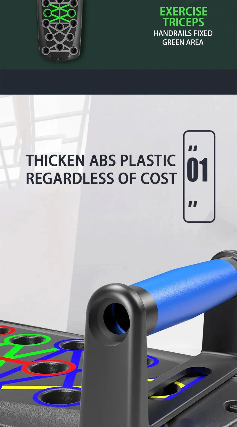 Portable Push Up Board Set Foldable Multifunction Fitness Equipment For Chest Abdomen Arms Back Training