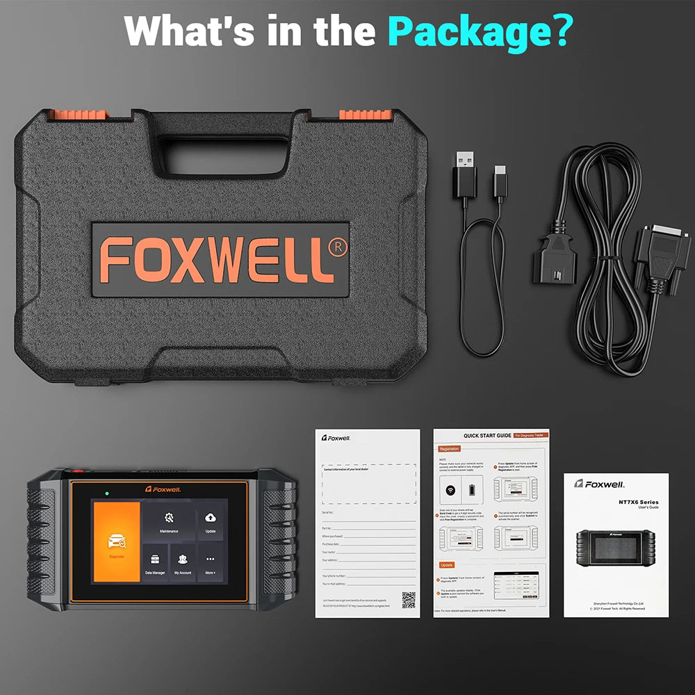 FOXWELL NT726 OBD2 Scanner All System Bidirectional Scan Tools Code Reader 12 Reset DPF TPMS SAS OBD 2 Car Diagnostic Scan Tool - trendingshoping.com