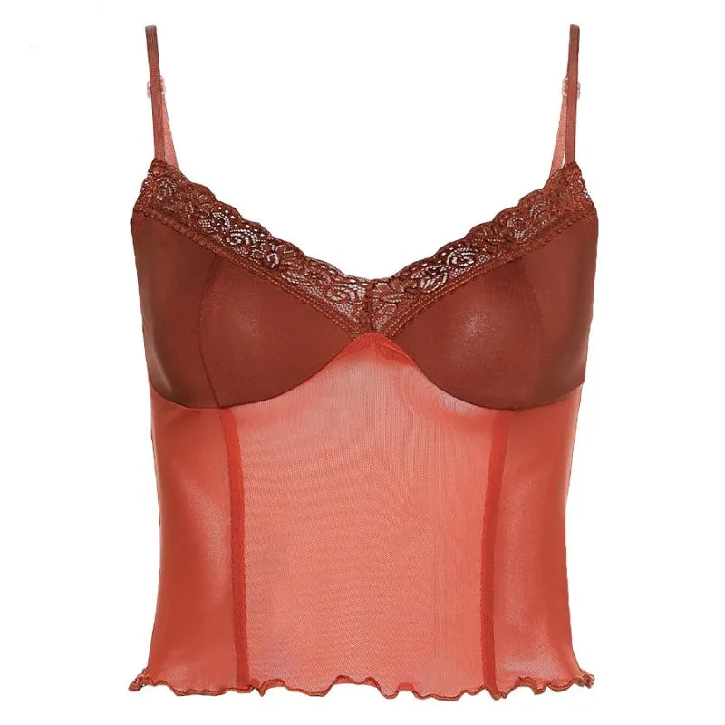 Brown 2021 Vintage Clothes Y2k Corset Crop Top Women Gothic Sexy Cyber Baby Tee Aesthetic Grunge 90s Ropa Fairycore Summer New