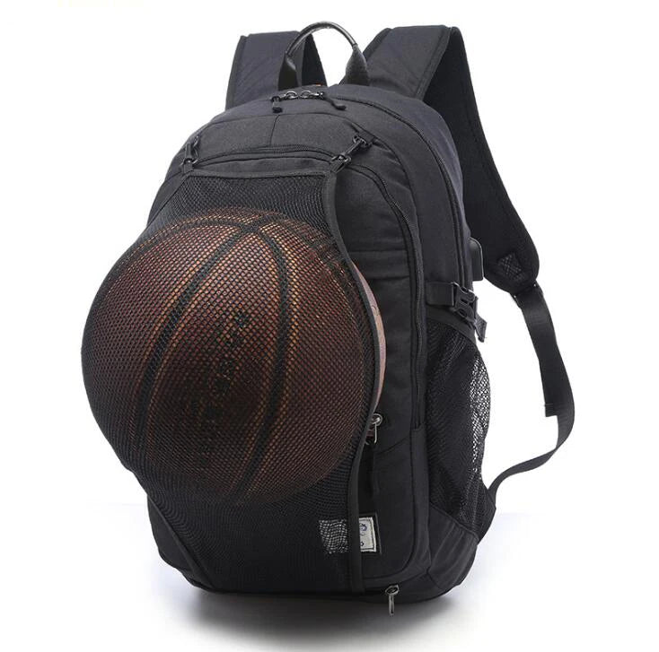 Men’s Outdoor Sports Backpack Gym School Laptop Bag for Basketball Soccer Football