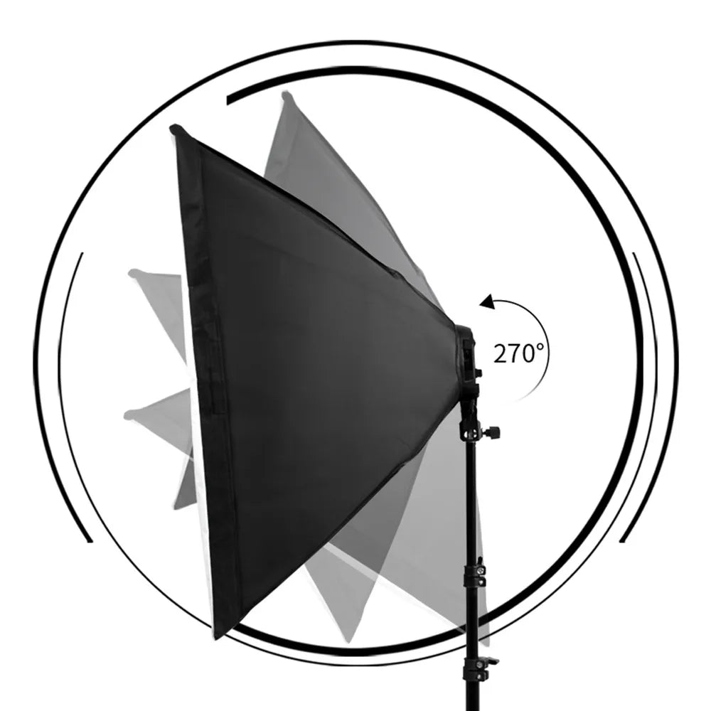 Photography Softbox Lighting Kits 50x70CM Professional Continuous Light System Soft Box For Photo Studio Equipment - trendingshoping.com