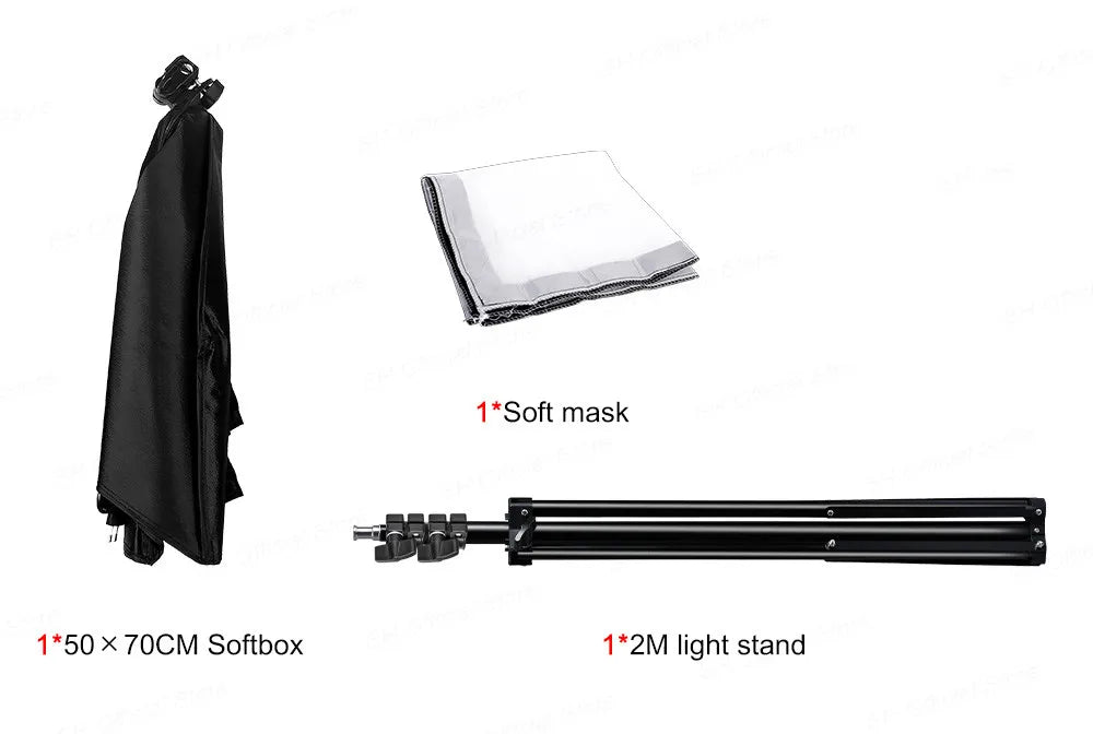 Photography Softbox Lighting Kits 50x70CM Professional Continuous Light System Soft Box For Photo Studio Equipment - trendingshoping.com