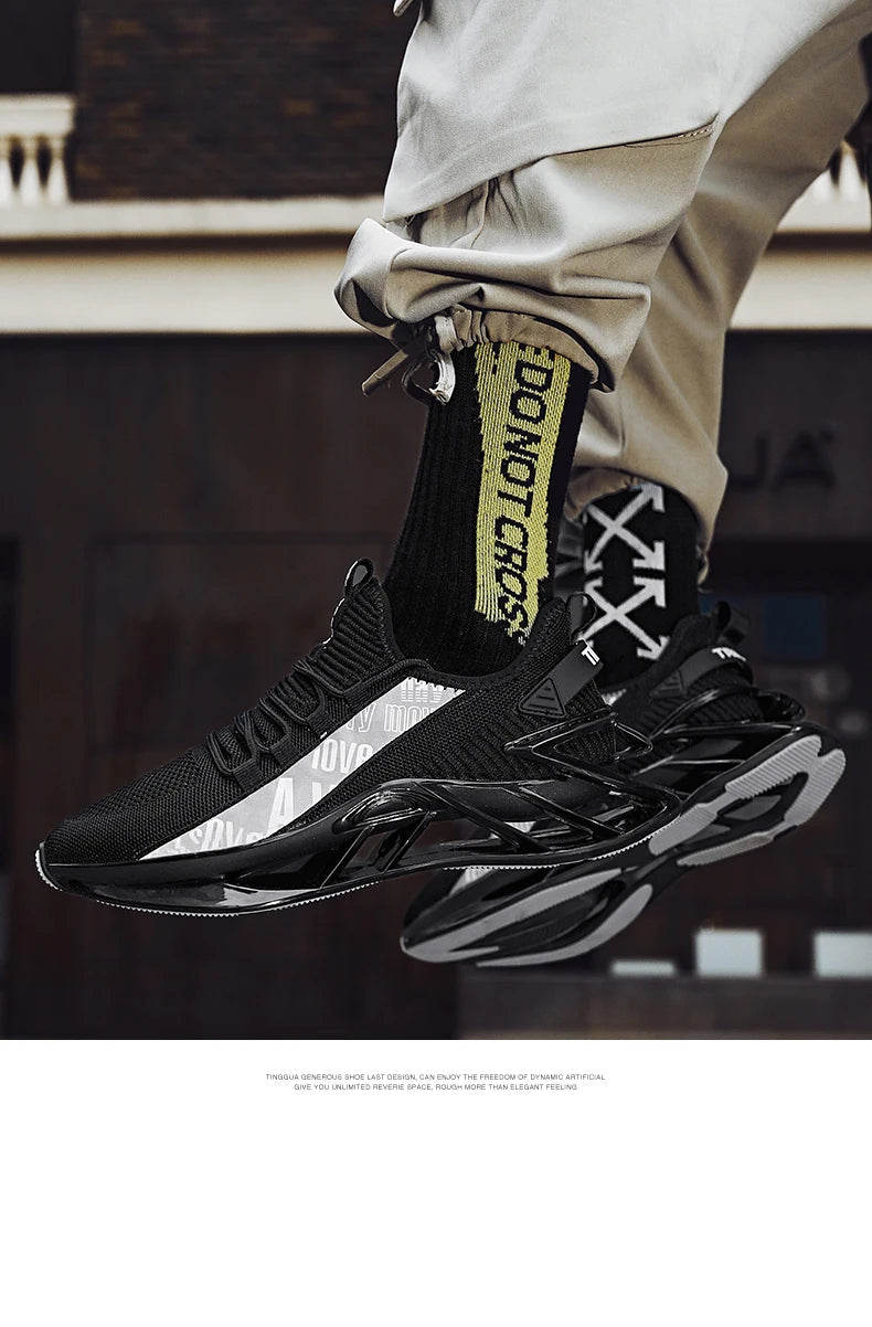 Elite Racer Series - Luxury Breathable Performance Sneakers - Men's Urban Fashion Trainer - SKU-CODE