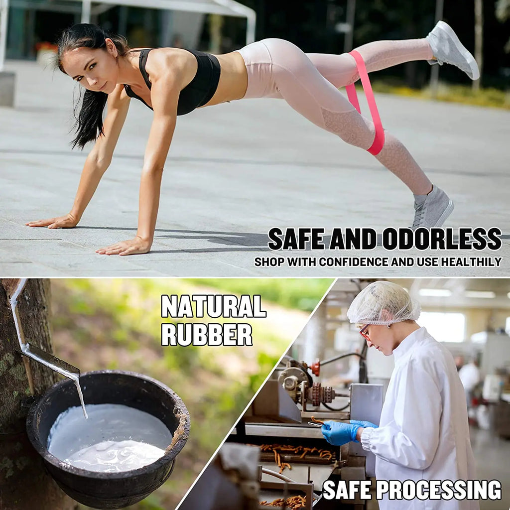 Resistance Loop Exercise Bands 5 Different Resistance Levels Elastic Band for Arm Leg Stretching and Strength Training