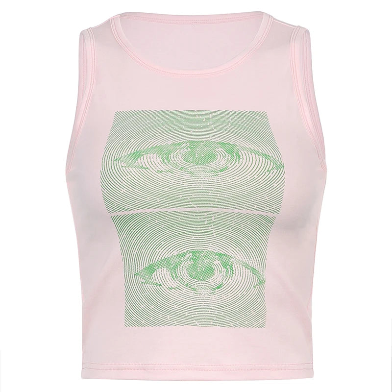 Brown 2021 Vintage Clothes Y2k Corset Crop Top Women Gothic Sexy Cyber Baby Tee Aesthetic Grunge 90s Ropa Fairycore Summer New