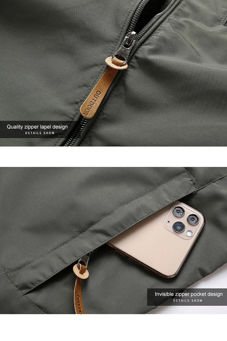 Men Windbreaker Fishing Field Jackets Outerwear Mens Winter Autumn Waterproof Flight Pilot Coat Hoodie Men Work Hunting Clothes - trendingshoping.com