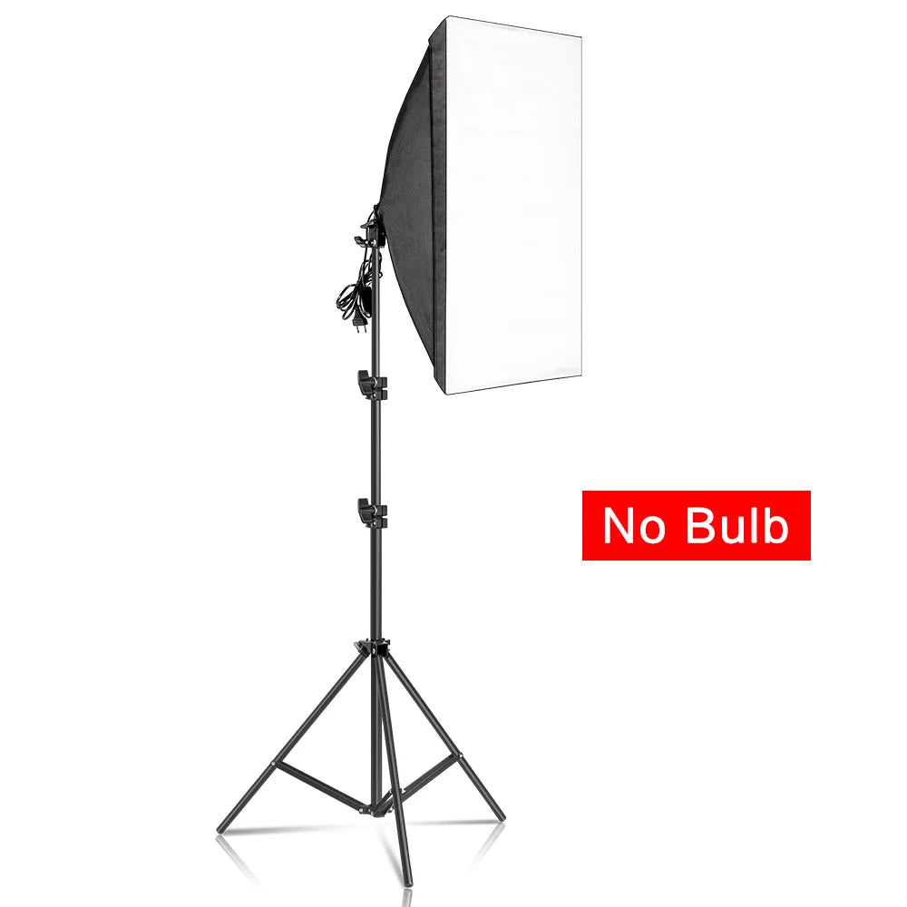 Photography Softbox Lighting Kits 50x70CM Professional Continuous Light System Soft Box For Photo Studio Equipment - trendingshoping.com