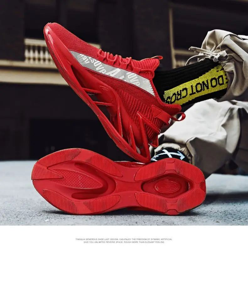 Elite Racer Series - Luxury Breathable Performance Sneakers - Men's Urban Fashion Trainer - SKU-CODE