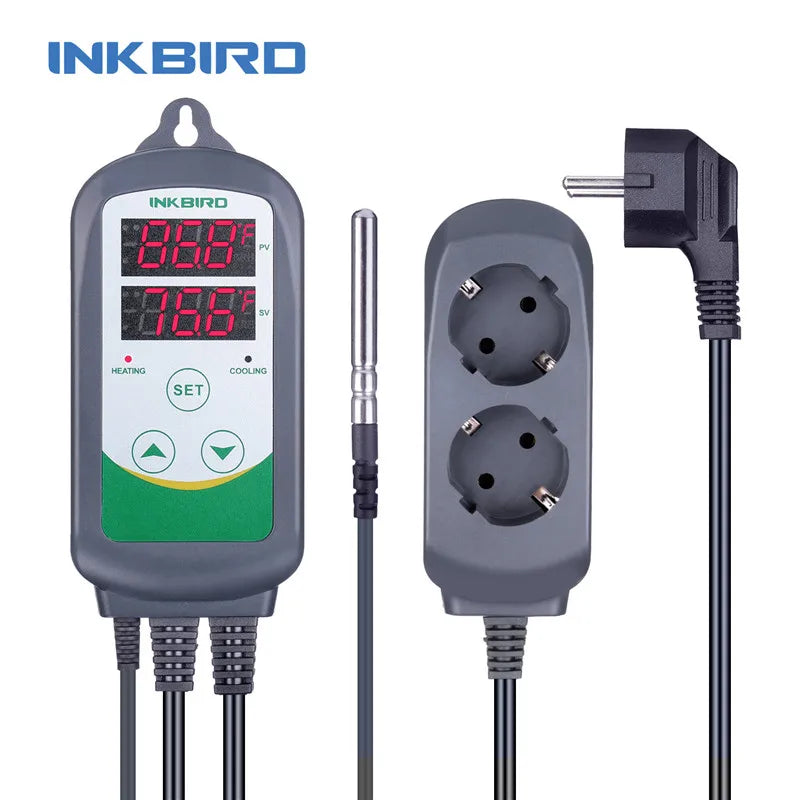 INKBIRD ITC-308 Heating and Cooling Dual Relay Temperature Controller, Carboy, Fermenter, Greenhouse Terrarium Temp. Control - trendingshoping.com