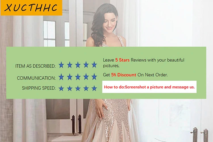 XUCTHHC Women's Elegant V-Neck Chiffon Evening Gown - Ruffle Formal Wedding Guest Dress