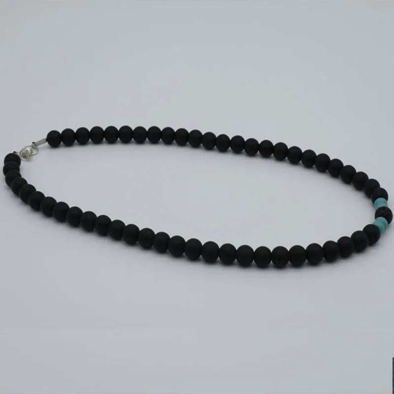 men necklace, necklace for men, Men lava bead Necklace, Mens Beaded necklace, turquoise necklace men