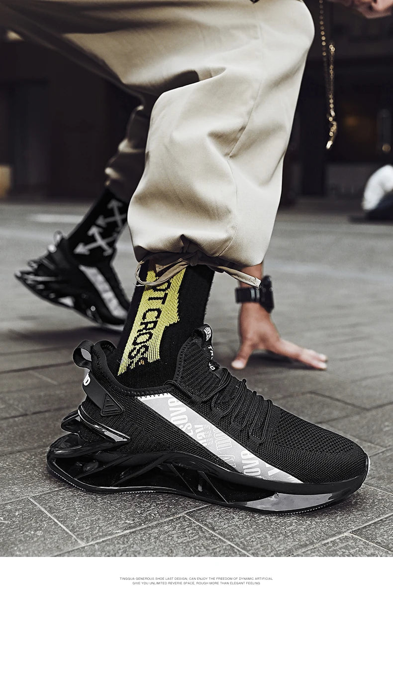 Elite Racer Series - Luxury Breathable Performance Sneakers - Men's Urban Fashion Trainer - SKU-CODE