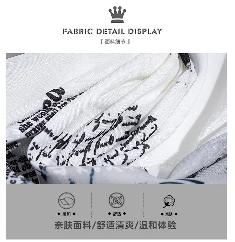 Men’s Short Sleeve Polo Shirt Printed Casual Youth Top