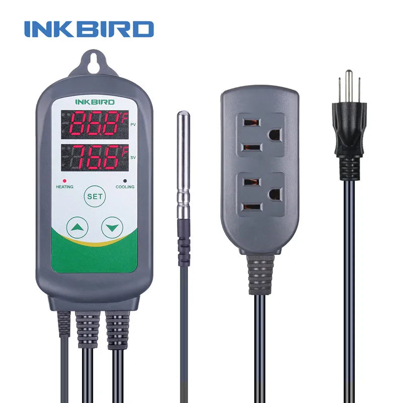 INKBIRD ITC-308 Heating and Cooling Dual Relay Temperature Controller, Carboy, Fermenter, Greenhouse Terrarium Temp. Control - trendingshoping.com