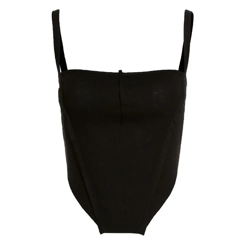 Brown 2021 Vintage Clothes Y2k Corset Crop Top Women Gothic Sexy Cyber Baby Tee Aesthetic Grunge 90s Ropa Fairycore Summer New