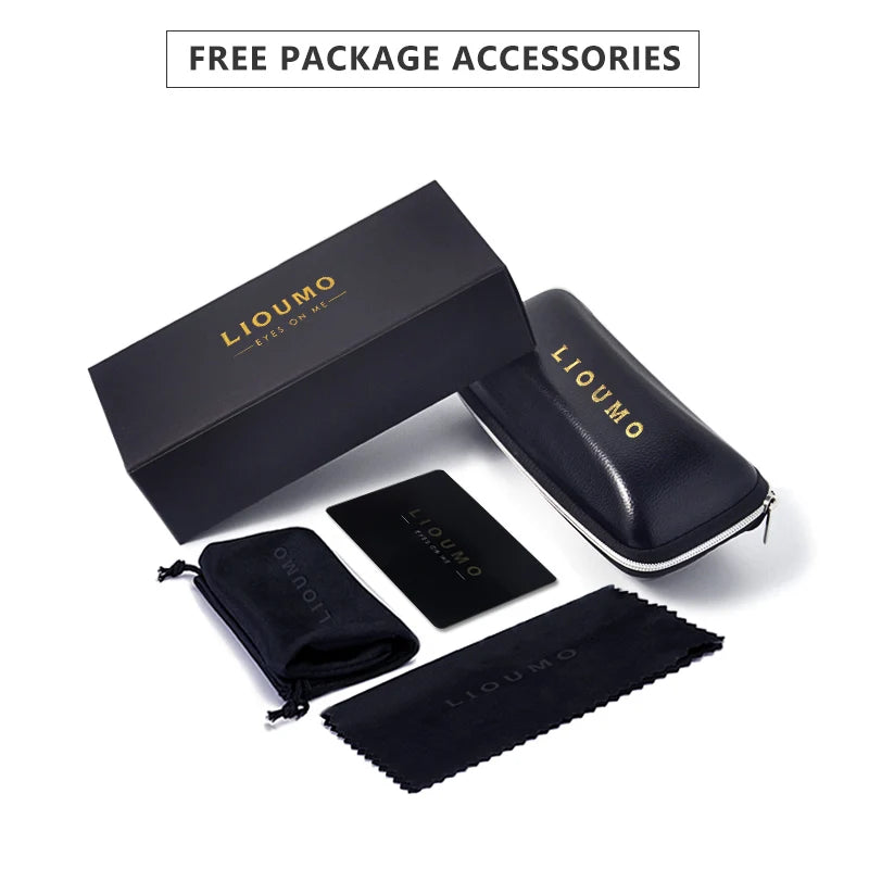 Rivet Square Photochromic Sunglasses Polarized Driving Glasses Men Women